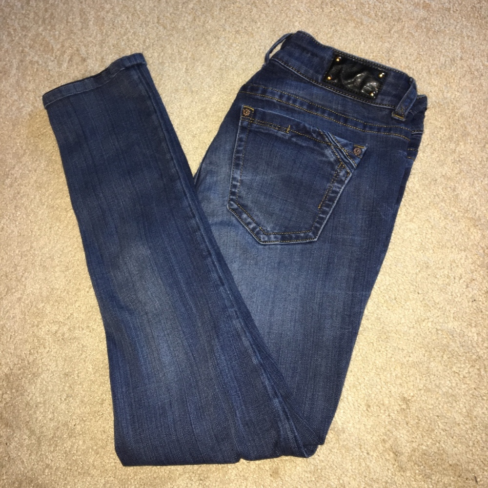 Buckle Black skinny jeans